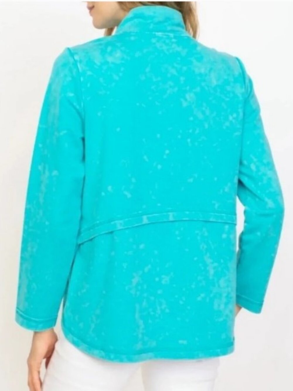 Habitat Clothes to Live In Turquoise River Wash Terry Chill Jacket Size S - Picture 3 of 11